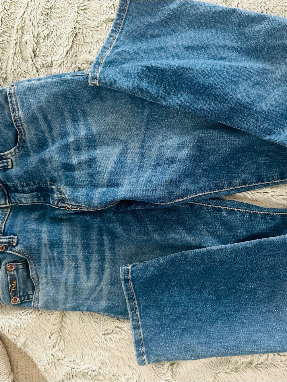 Polo by Ralph Lauren Boys Faded Blue Denim Jeans